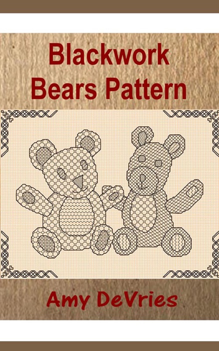 Blackwork Bears Pattern