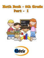 Math Book Sixth Grade Part I