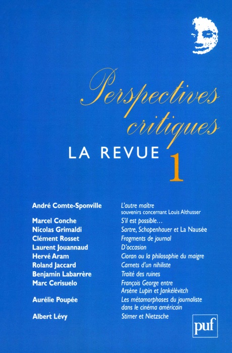 Perspectives critiques : la Revue 1