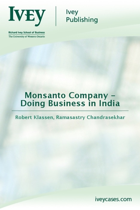 Monsanto Company - Doing Business in India