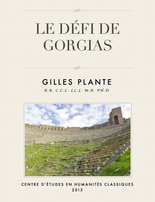 Le défi de Gorgias