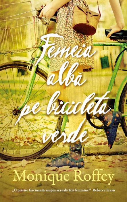 Femeia albă pe bicicleta verde