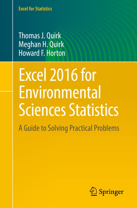 Excel 2016 for Environmental Sciences Statistics