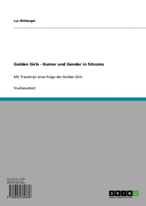 Golden Girls - Humor und Gender in Sitcoms