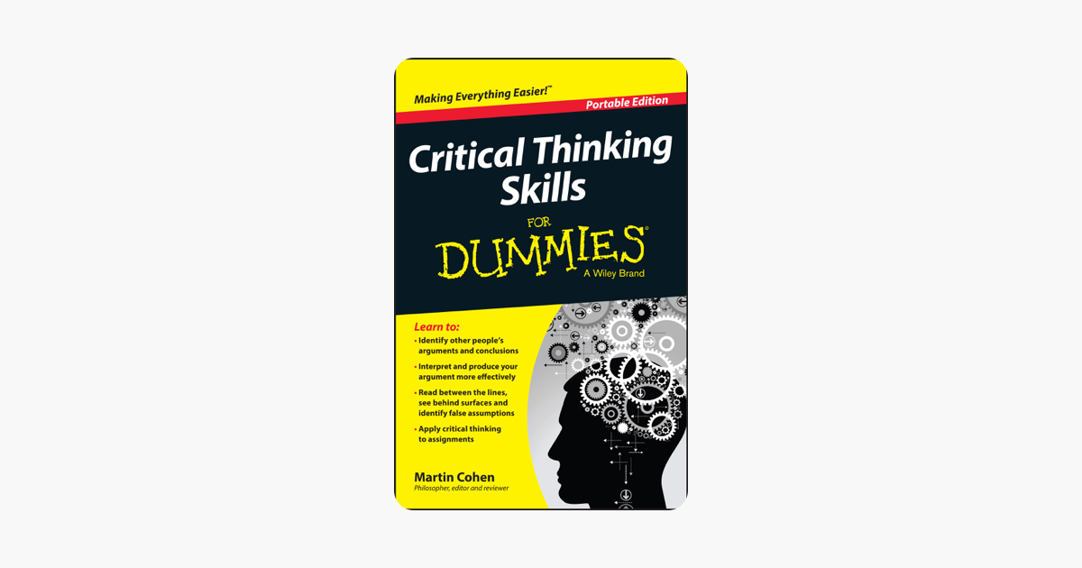 critical thinking skills for dummies review
