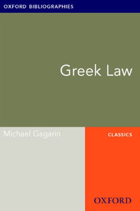 Greek Law: Oxford Bibliographies Online Research Guide