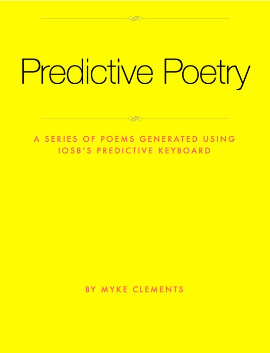 Predictive Poetry