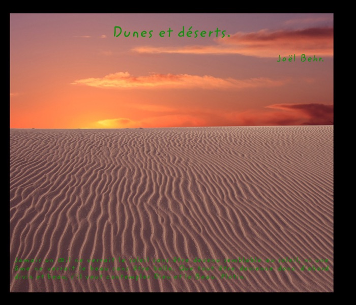 Dunes et déserts.