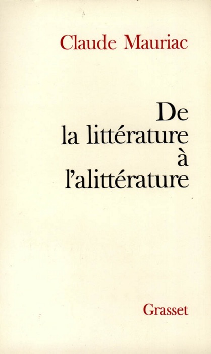 De la littérature à l'alittérature