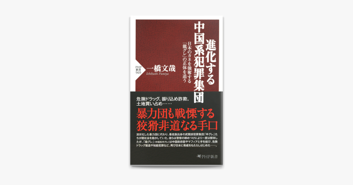 Apple Booksで進化する中国系犯罪集団を読む