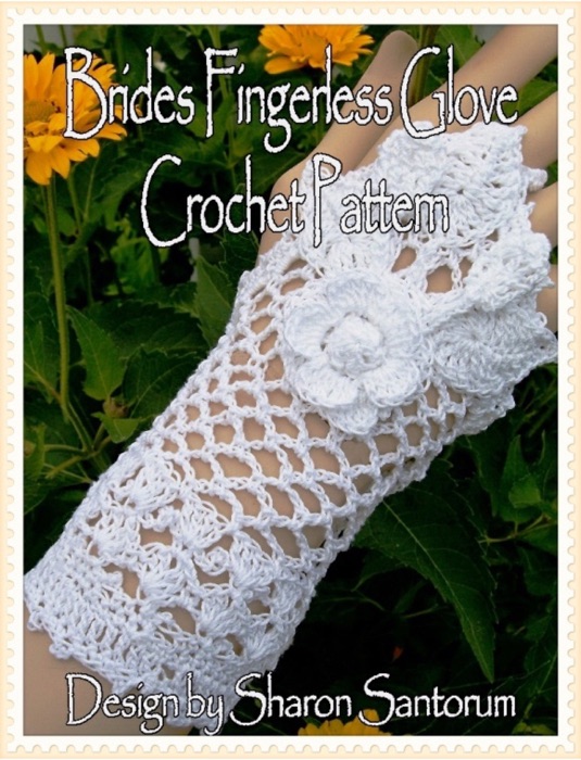 Bride's Fingerless Glove Crochet Pattern
