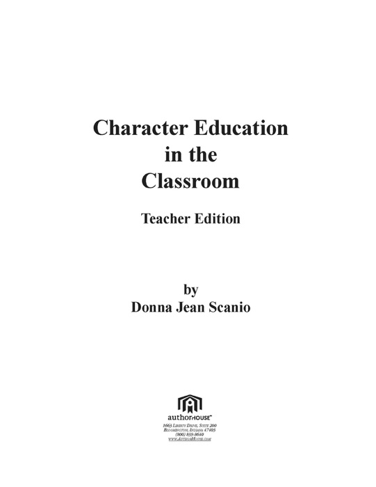 Character Education in the Classroom