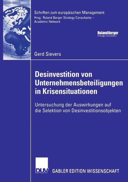 Desinvestition von Unternehmensbeteiligungen in Krisensituationen