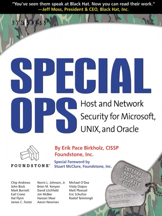 Special Ops: Host and Network Security for Microsoft Unix and Oracle (Enhanced Edition)