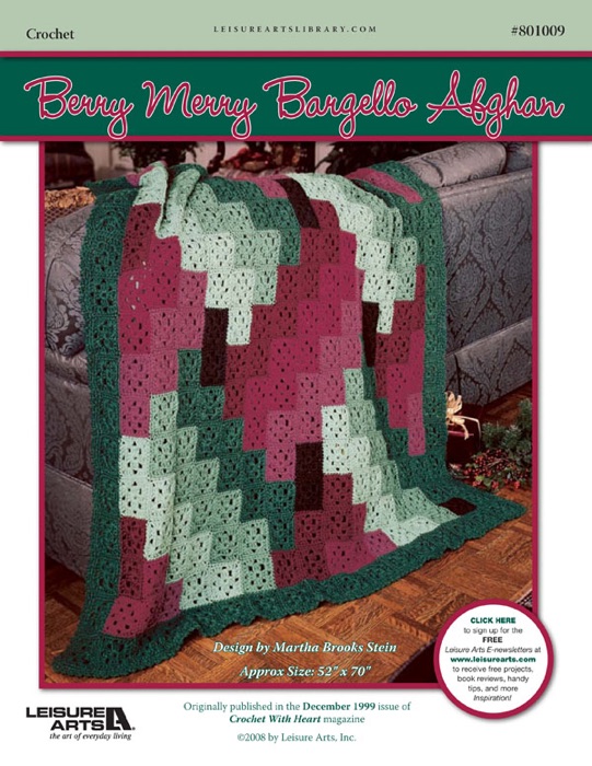 Berry Merry Barbello Afghan