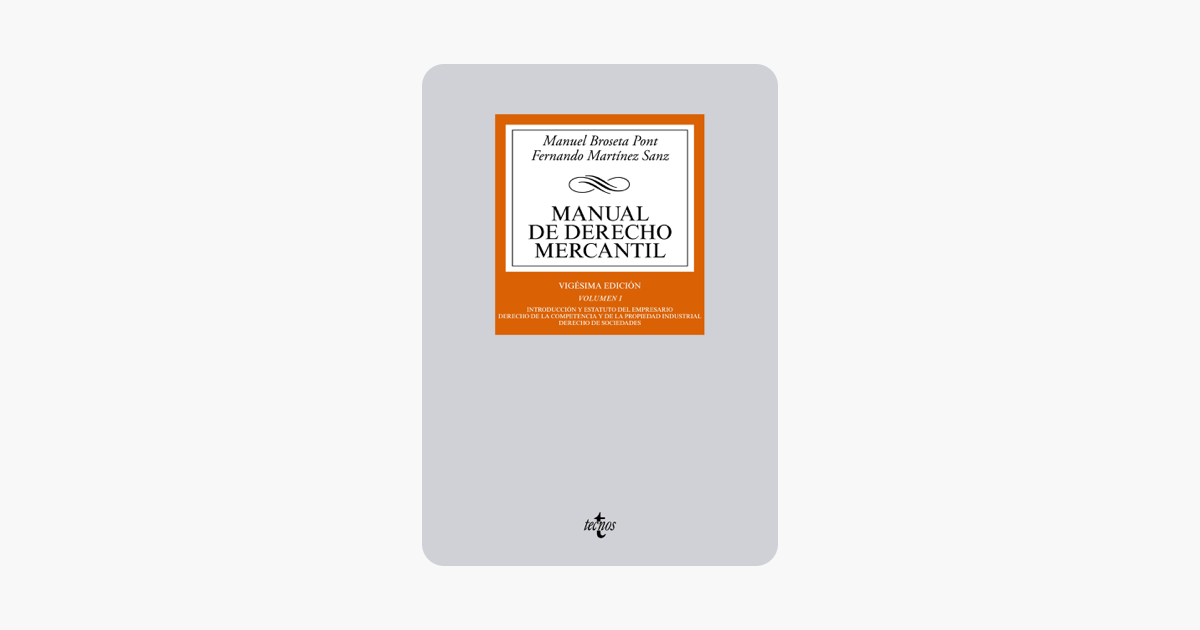 Manual broseta derecho mercantil esquema