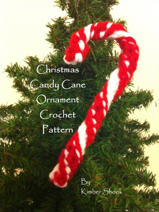 Christmas Candy Cane Ornament to Crochet & Embellish