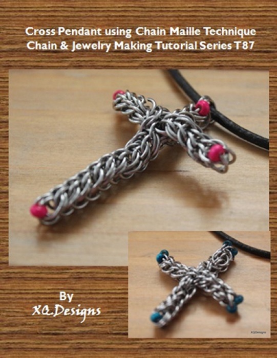 Cross Pendant Using Chain Maille Technique