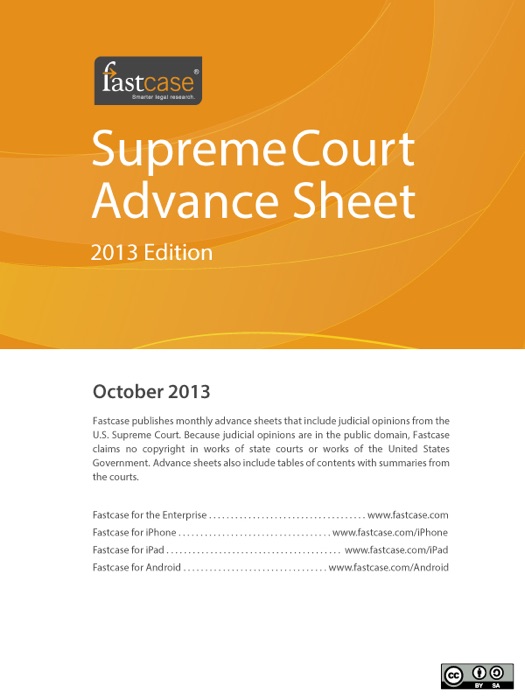 U.S. Supreme Court Advance Sheet October 2013