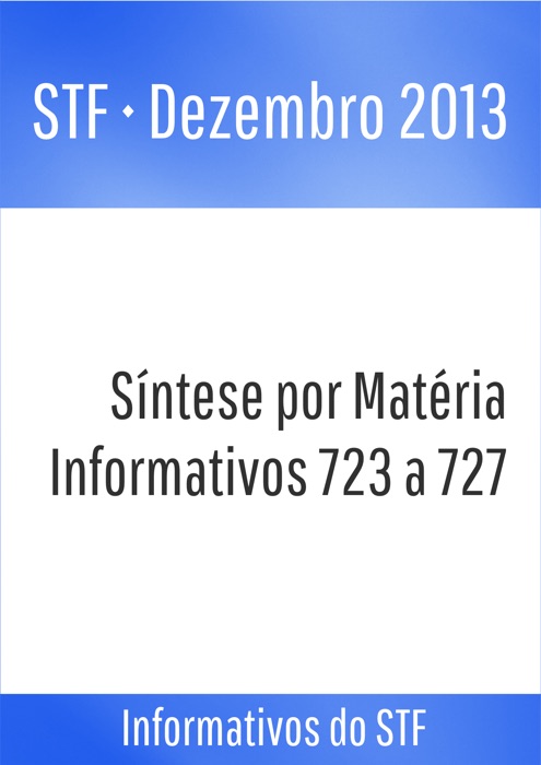 Dezembro STF 2013