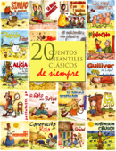 20 cuentos infantiles clásicos de siempre - Hans Christian Andersen, Los Hermanos Grimm, Lewis Carroll, Charles Perrault, Félix María Samaniego, Jonathan Swift, Jean de La Fontaine, Claudio Collodi & Daniel Defoe