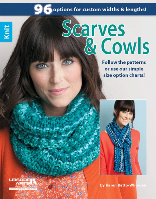 Scarves & Cowls: Follow the Patterns or Use Our Simple Size Option Charts!