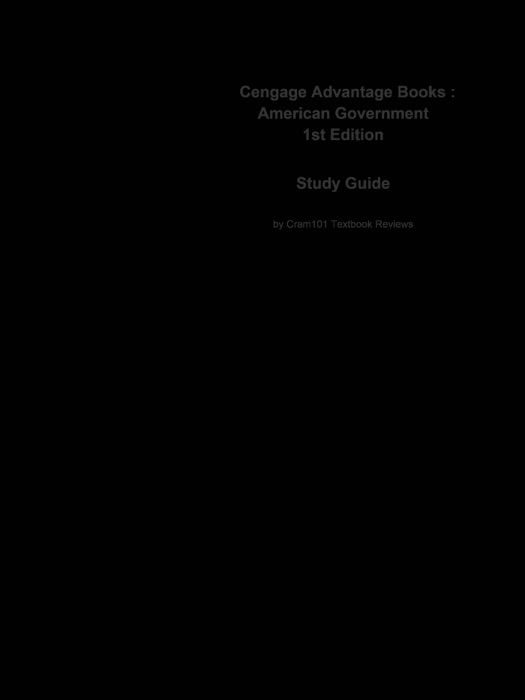 Cengage Advantage Books , American Government