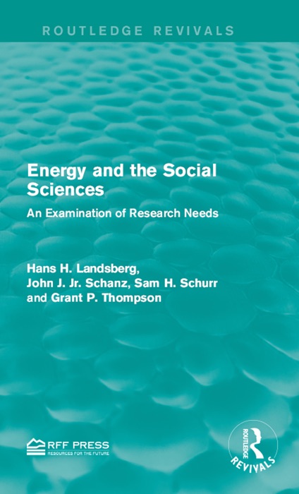 Energy and the Social Sciences