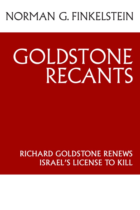 Goldstone Recants