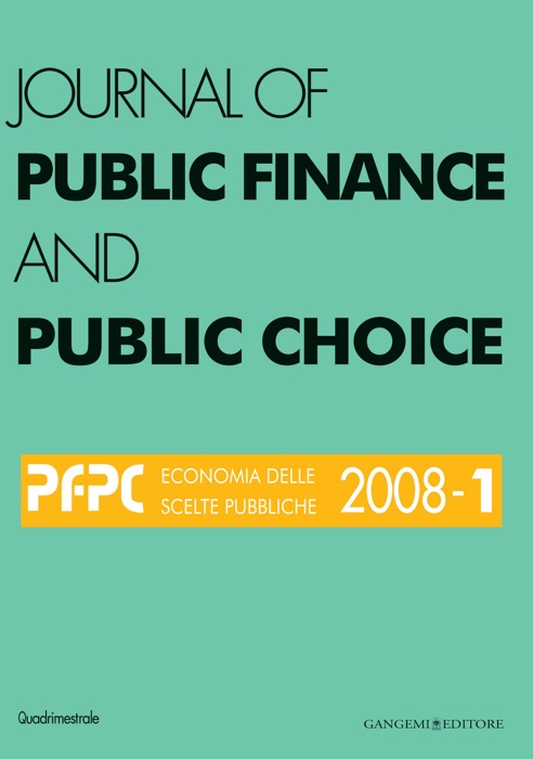 Journal of public Finance and Public Choice n.1/2008