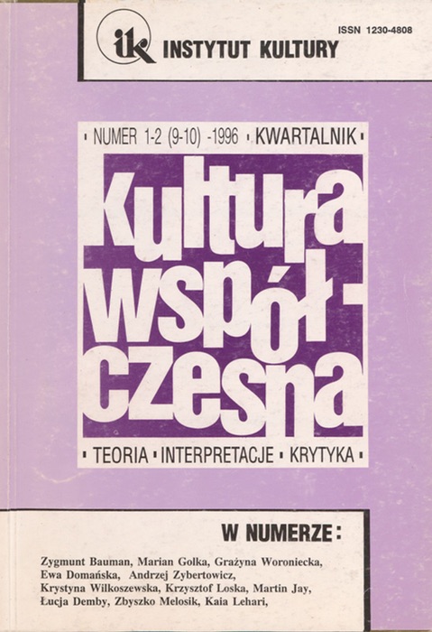 Kultura Współczesna 1-2/1996