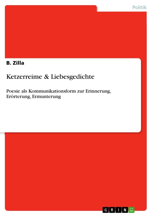 Ketzerreime & Liebesgedichte