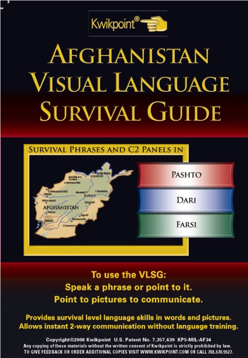Afghanistan Visual Language Survival Guide 3 Languages