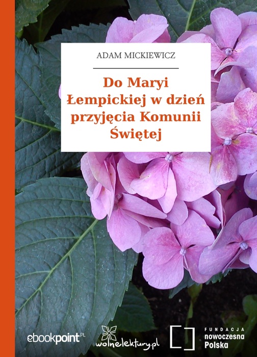 Do Maryi Łempickiej w dzień przyjęcia Komunii Świętej
