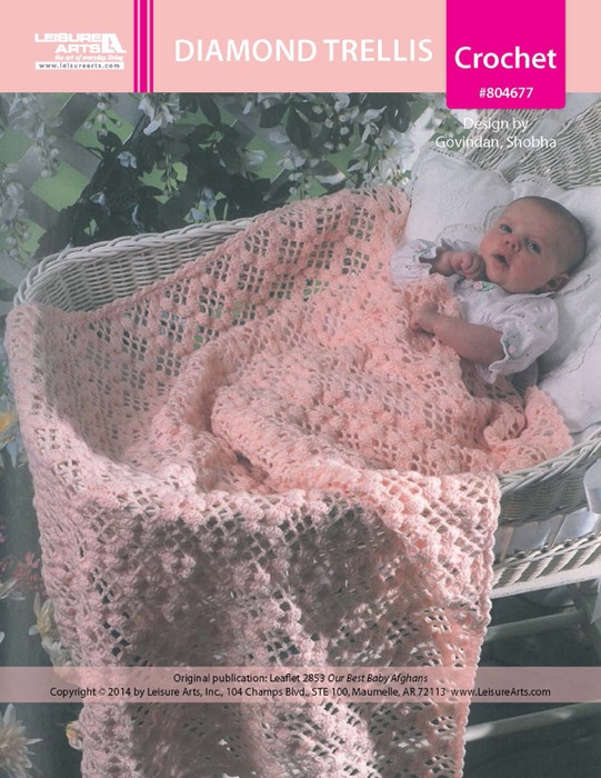 Diamond Trellis Baby Afghan