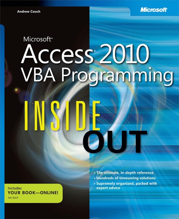 Microsoft® Access® 2010 VBA Programming Inside Out