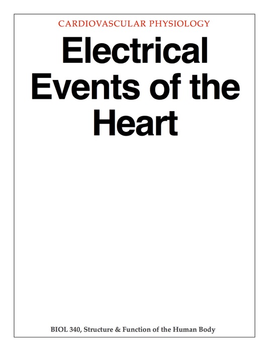 Electrical Events of the Heart