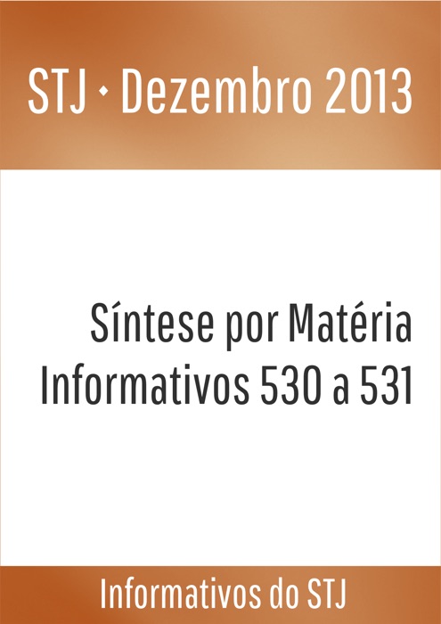 Dezembro STJ 2013