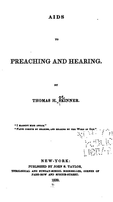 Aids to Preaching and Hearing