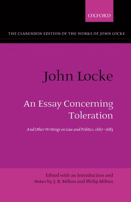 John Locke: An Essay concerning Toleration