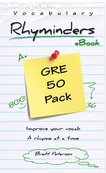 GRE Vocabulary Word Rhyminders: 50 Rhyme Pack