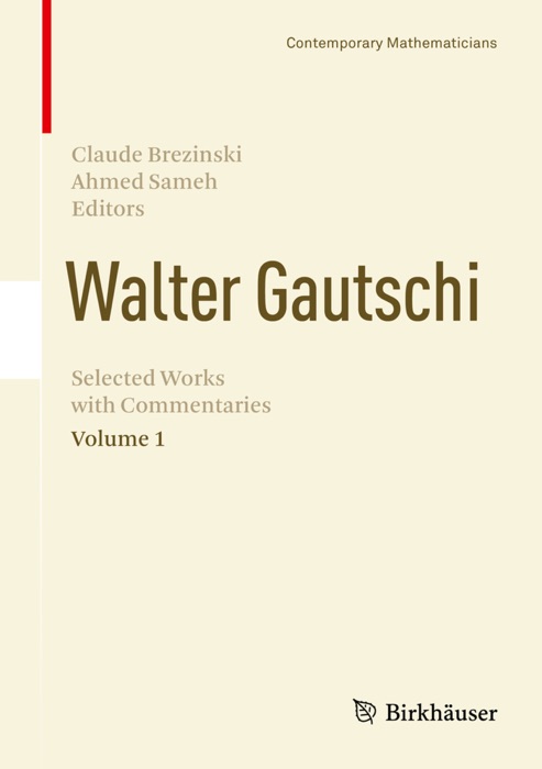 Walter Gautschi, Volume 1