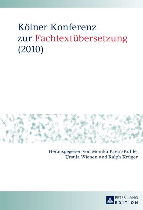 Kölner Konferenz zur Fachtextübersetzung (2010)