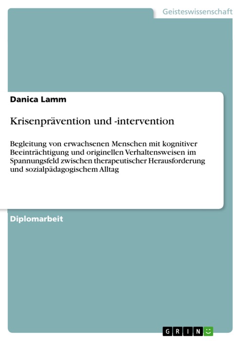 Krisenprävention und -intervention