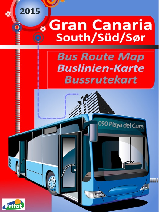 Gran Canaria South Bus Map / Gran Canaria Süd Buslinien-Karte