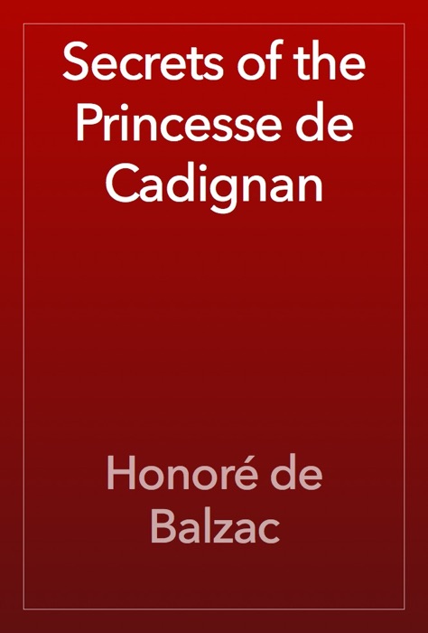 Secrets of the Princesse de Cadignan