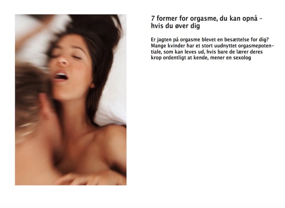 Forskellige typer kvindelige orgasmer