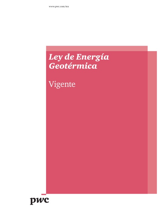 Ley de Energía Geotérmica