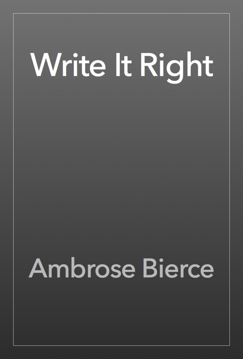 Write It Right