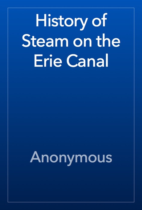 History of Steam on the Erie Canal